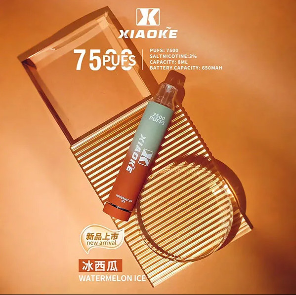 【XIAOKE 梟客】★冰西瓜電子菸★ 一次性霧化電子煙 7500口